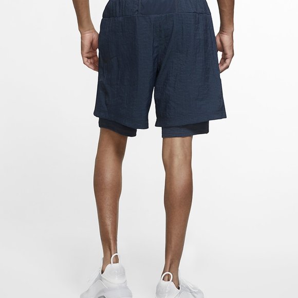 Nike NSW Sportswear Men's Air Tech Pack Woven 2 In 1 Shorts Blue CU3754-031 NEW - Picture 3 of 15